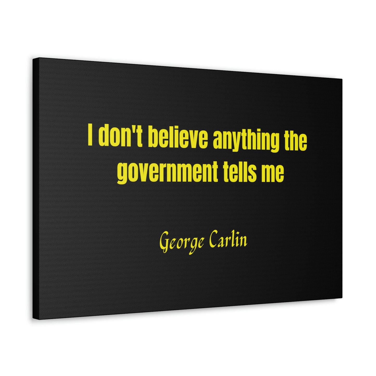 George Carlin Quoted Canvas