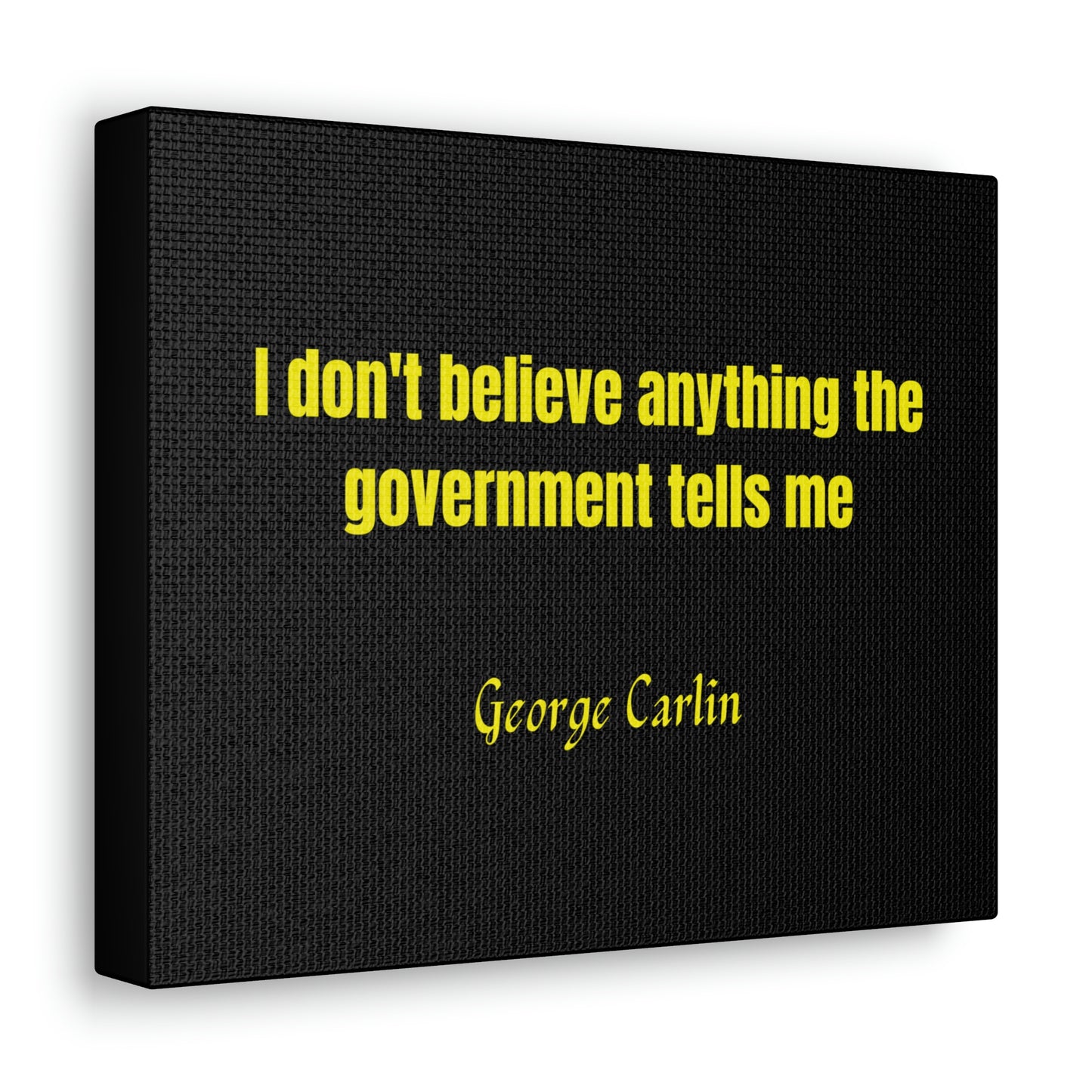 George Carlin Quoted Canvas
